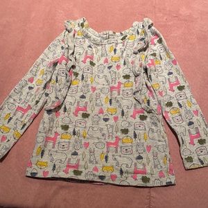 *3 for 9* Long sleeve woodland animal shirt